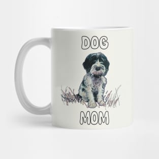 Adorable puppy dog with dog mom phrase Mug